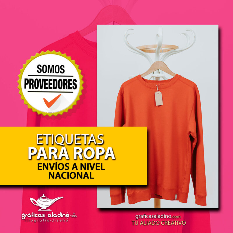 Etiquetas para Ropa: Identidad de Marca y Marketing - Litografía Envíos a  todo Colombia