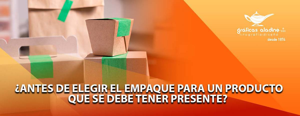 Elige El Empaque Para Un Producto, ¿Qué Se Debe Tener Presente?