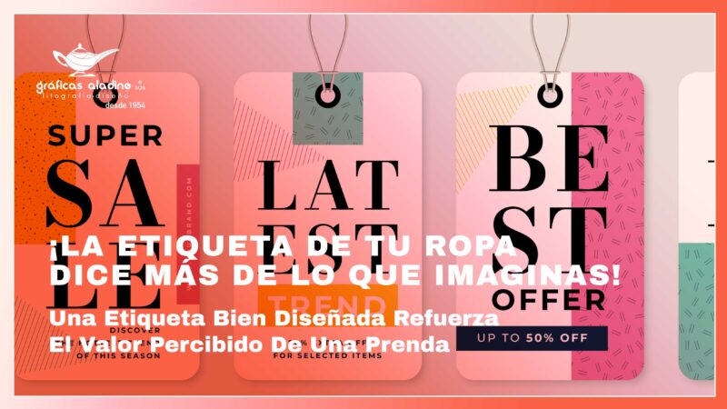 Diseño profesional de etiquetas para ropa infantil con materiales sostenibles y tipografía clara