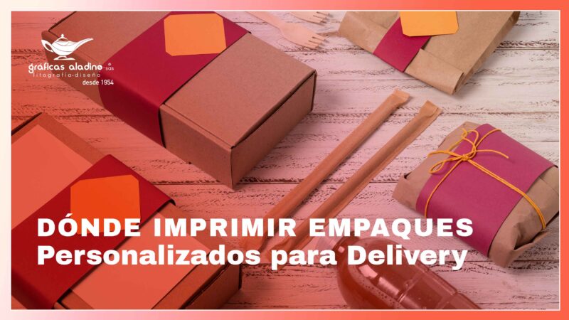 Empaques personalizados para cocina exclusiva en delivery impresos con diseño profesional y branding premium