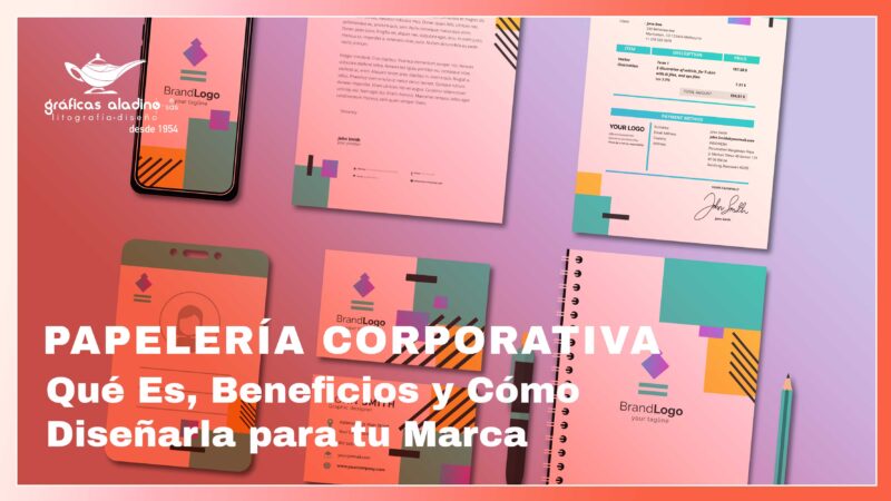 Papelería corporativa profesional con tarjetas, sobres y hojas membretadas diseñadas para fortalecer la identidad de marca