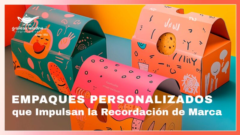 Empaques personalizados y cajas de cartón impresas para fortalecer la identidad y recordación de marca
